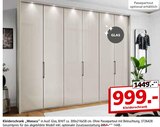 Kleiderschrank Monaco Angebote bei Segmüller Kerpen für 999,00 €