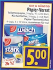 Sooo weich klassik Toilettenpapier bei EDEKA im Lollar Prospekt für 5,00 €