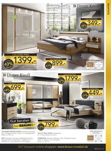 Bett im BRAUN Möbel-Center Prospekt "Wir feiern Jubiläum!" mit 20 Seiten (Reutlingen)