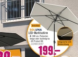 LED-Marktschirm im Hornbach Prospekt LED-Marktschirm von Soluna im aktuellen Hornbach Prospekt fĂŒr 199,00 âŹ