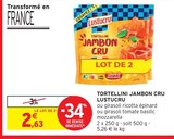 Tortellini jambon cru - LUSTUCRU en promo chez Intermarché Tortellini jambon cru - LUSTUCRU dans le catalogue Intermarché