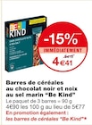 Barres de céréales au chocolat noir et noix au sel marin - Be Kind à 4,41 € dans le catalogue Monoprix