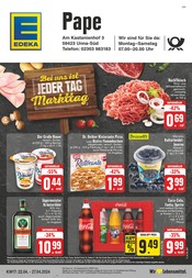 Aktueller EDEKA Supermarkt Prospekt in Unna und Umgebung, "Aktuelle Angebote" mit 24 Seiten, 22.04.2024 - 27.04.2024