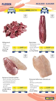 Gulasch im METRO Prospekt "Wochenangebote Gastro + MonatsMenü + Markets" mit 40 Seiten (Mainz)