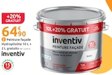 Peinture façade hydropliolite 10 l + 2 l gratuits - INVENTIV en promo chez Mr.Bricolage Laon à 64,90 €