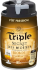 BIÈRE BLONDE TRIPLE SECRET DES MOINES - TRIPLE SECRET DES MOINES en promo chez Auchan Hypermarché BIÈRE BLONDE TRIPLE SECRET DES MOINES - TRIPLE SECRET DES MOINES dans le catalogue Auchan Hypermarché