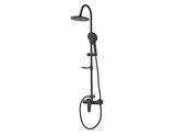 Promo Colonne de douche mécanique GARVEY noir mat, mitigeur, barre inox 119,5 cm, pomme 20 cm à 79,00 € dans le catalogue Brico Dépôt à Villemomble