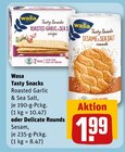 Tasty Snacks oder Delicate Rounds Angebote von Wasa bei REWE Hennef für 1,99 €