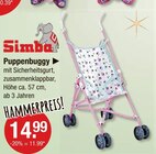 Kinderwagen im V-Markt Prospekt Puppenbuggy von Simba im aktuellen V-Markt Prospekt für 11,99 €