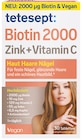 Biotin 2000 Zink + Vitamin C oder Haarkraft Intens von Tetesept für 3,49 € bei Rossmann im Angebot Biotin 2000 Zink + Vitamin C oder Haarkraft Intens von Tetesept im aktuellen Rossmann Prospekt