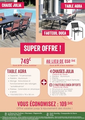 Table De Jardin Angebote im Prospekt "RENDEZ-VOUS AU JARDIN !" von Jardinerie Poullain Table De Jardin Angebote im Prospekt "RENDEZ-VOUS AU JARDIN !" von Jardinerie Poullain auf Seite 6