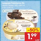 Cremissimo Eis Angebote von Langnese bei Netto Marken-Discount Mainz für 1,99 €