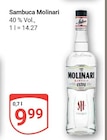 Sambuca Molinari im Angebot bei GLOBUS in Rostock Sambuca Molinari Angebote von Molinari bei GLOBUS Rostock für 9,99 €