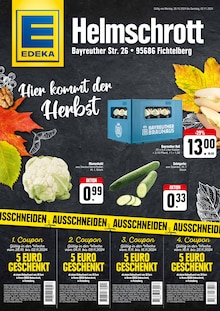 EDEKA Tröstau Prospekt "Hier kommt der Herbst" mit 2 Seiten