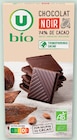 Chocolat Noir 74% - U BIO - Hyper U à Dreux Chocolat Noir 74% - U BIO en promo chez Hyper U Dreux à 1,30 €