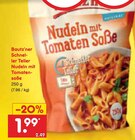 Schneller Teller Nudeln mit Tomatensoße Angebote von Bautz'ner bei Netto Marken-Discount Rostock für 1,99 €