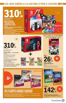 Promo Jeux Nintendo Switch dans le catalogue E.Leclerc du moment à la page 125