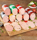 Wurstaufschnitt im REWE Prospekt Frischwurst-Aufschnitt von Wilhelm Brandenburg im aktuellen REWE Prospekt für 0,99 €