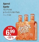 Spritz im V-Markt Prospekt Spritz von Aperol im aktuellen V-Markt Prospekt für 6,99 €