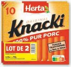 Knacki original 100% pur porc - HERTA en promo chez U Express Nice à 1,23 €