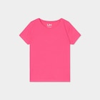 T-shirt manches courtes en coton rose fushia fille - La Halle T-shirt manches courtes en coton rose fushia fille à 2,99 € dans le catalogue La Halle