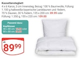 Aktuelles Kassettensteppbett Angebot bei GLOBUS in Mannheim ab 15,99 €