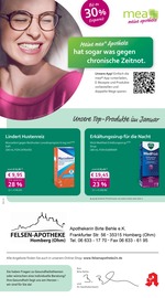 mea - meine apotheke Apotheken Prospekt der aktuellen Woche mit 4 Seiten, gültig von 01.01.2026 bis 31.01.2026, in Homberg und Umgebung Aktueller mea - meine apotheke Apotheken Prospekt in Homberg und Umgebung, "Unsere Januar-Angebote" mit 4 Seiten, 01.01.2026 - 31.01.2026