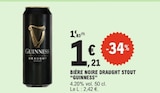 Bière noire draught stout - GUINNESS dans le catalogue E.Leclerc