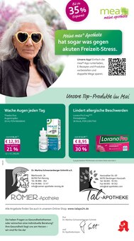 mea - meine apotheke Prospekt Unsere Mai-Angebote mit 4 Seiten