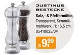 Salz- & Pfeffermühle Angebote von Justinus Bestecke bei Opti-Wohnwelt Eisenach für 9,99 €