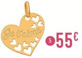 Pendentif or jaune à 55,00 € dans le catalogue E.Leclerc