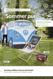 Volkswagen Prospekt für Geretsried: "Sommer pur", 1 Seite, 01.06.2024 - 31.08.2024
