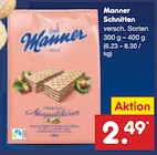 Schnitten im Angebot bei Netto Marken-Discount in Hannover Schnitten Angebote von Manner bei Netto Marken-Discount Hannover für 2,49 €