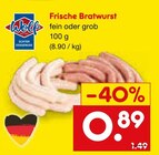 Frische Bratwurst Angebote von Wolf bei Netto Marken-Discount Hof für 0,89 €