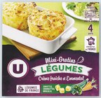Mini-gratins surgelés - U en promo chez Super U Mini-gratins surgelés - U dans le catalogue Super U