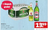 Aktuelle Becks Angebote bei Getränke Ellerkamp in Osnabrück Aktuelles versch. Sorten Angebot bei Getränke Ellerkamp in Osnabrück ab 13,99 €