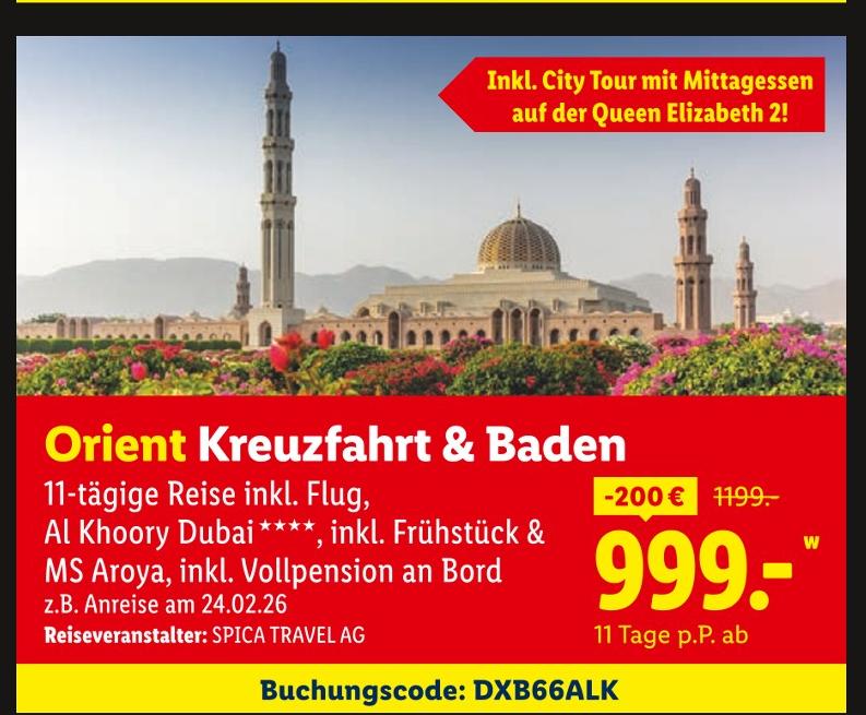 Orient Kreuzfahrt & Baden