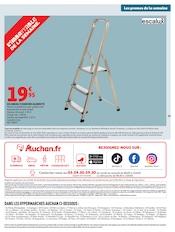 Promos Echelle dans le catalogue "LA FÊTE DE MAMAN" de Auchan Hypermarché Echelle en promo dans le catalogue Auchan Hypermarché à la page 61