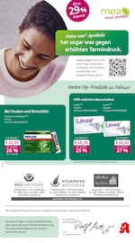 mea - meine apotheke Apotheken Prospekt der aktuellen Woche mit 4 Seiten, gültig von 01.02.2026 bis 28.02.2026, in Nördlingen und Umgebung Aktueller mea - meine apotheke Apotheken Prospekt in Nördlingen und Umgebung, "Unsere Februar-Angebote" mit 4 Seiten, 01.02.2026 - 28.02.2026