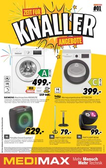 Aktueller MEDIMAX Senftenberg Prospekt "ZEIT FÜR KNALLER ANGEBOTE" mit 8 Seiten