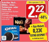 Schöller Nuii-, Milka-, Oreo-, Toblerone- oder Daim-Eis Angebote bei WEZ Löhne für 2,22 €