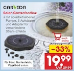 Solar-Gartenfontäne von Garvida im aktuellen Netto Marken-Discount Prospekt für 19,99 €