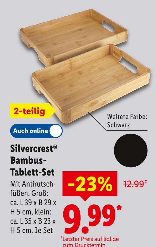 Bambus-Tablett-Set