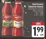 Passierte italienische Tomaten von Mutti für 1,99 € bei EDEKA im Angebot Passierte italienische Tomaten von Mutti im aktuellen EDEKA Prospekt