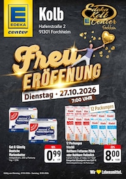 E center Prospekt für Eckental mit 4 Seiten E center Prospekt "Freu Eröffnung" für Eckental, 4 Seiten, 27.10.2026 - 31.10.2026