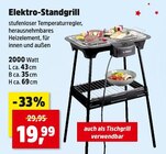 Aktuelles Elektro-Standgrill Angebot bei Thomas Philipps in Bremerhaven ab 19,99 €