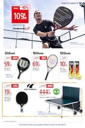 Prix et réduction Tennis dans le prospectus Intersport en cours Offre Tennis dans le catalogue Intersport du moment à la page 21