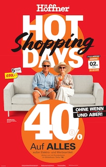 Couch im Höffner Prospekt "Hot Shopping Days" mit 4 Seiten (Offenbach (Main))