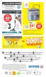 Promos Aspirateur Balai dans le catalogue "-60% DE REMISE IMMÉDIATE SUR LE 2ÈME PACK" de Hyper U Aspirateur Balai en promo dans le catalogue Hyper U à la page 44