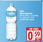 Mineralwasser von Hella für 0,59 € bei EDEKA im Angebot Mineralwasser von Hella im aktuellen EDEKA Prospekt